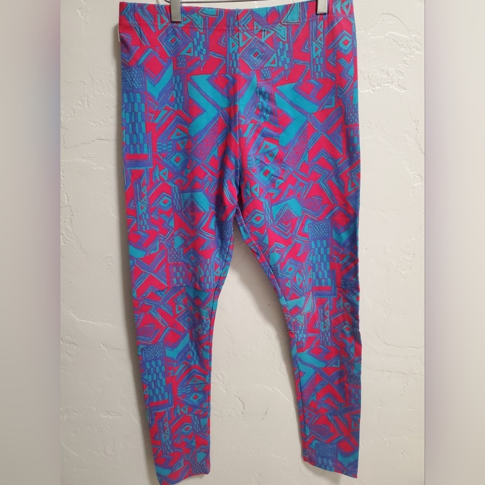 Nordstrom Pink and Blue Geometric Womens Leggings